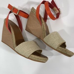 Loft Wedge with Rope Trim Size 7.5